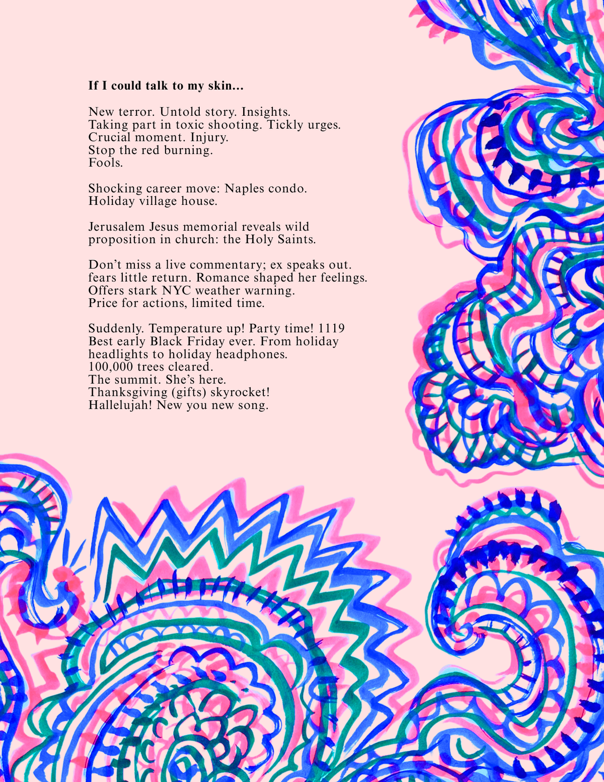 If I Could Talk To My Skin Poem