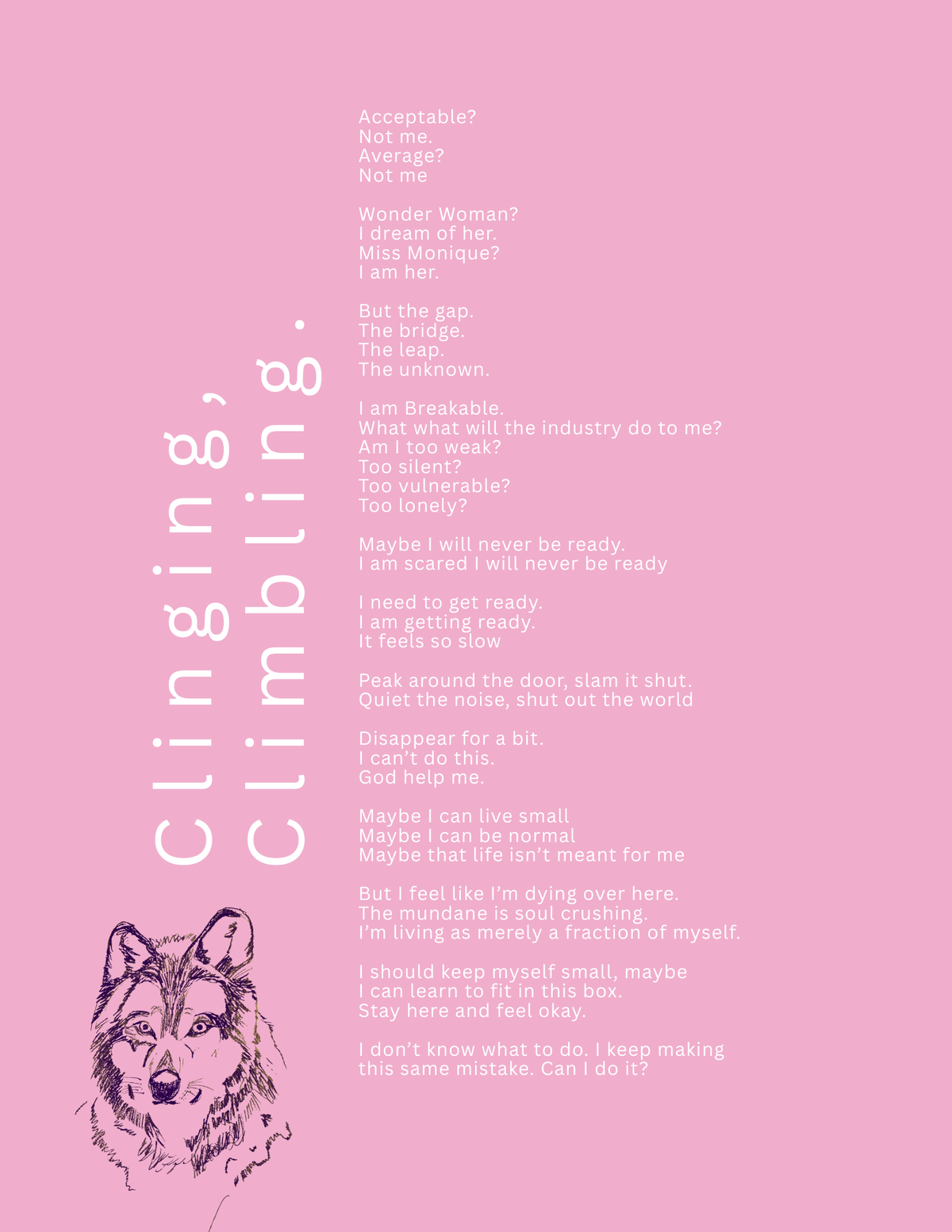 Clinging + Climbing Poem