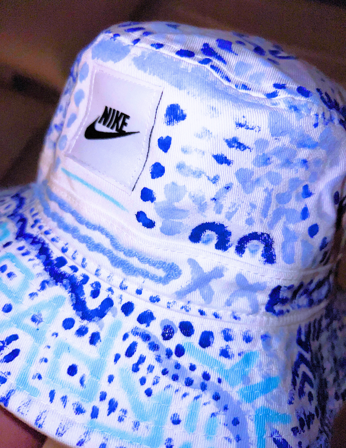 White Nike Aura Bucket Hat