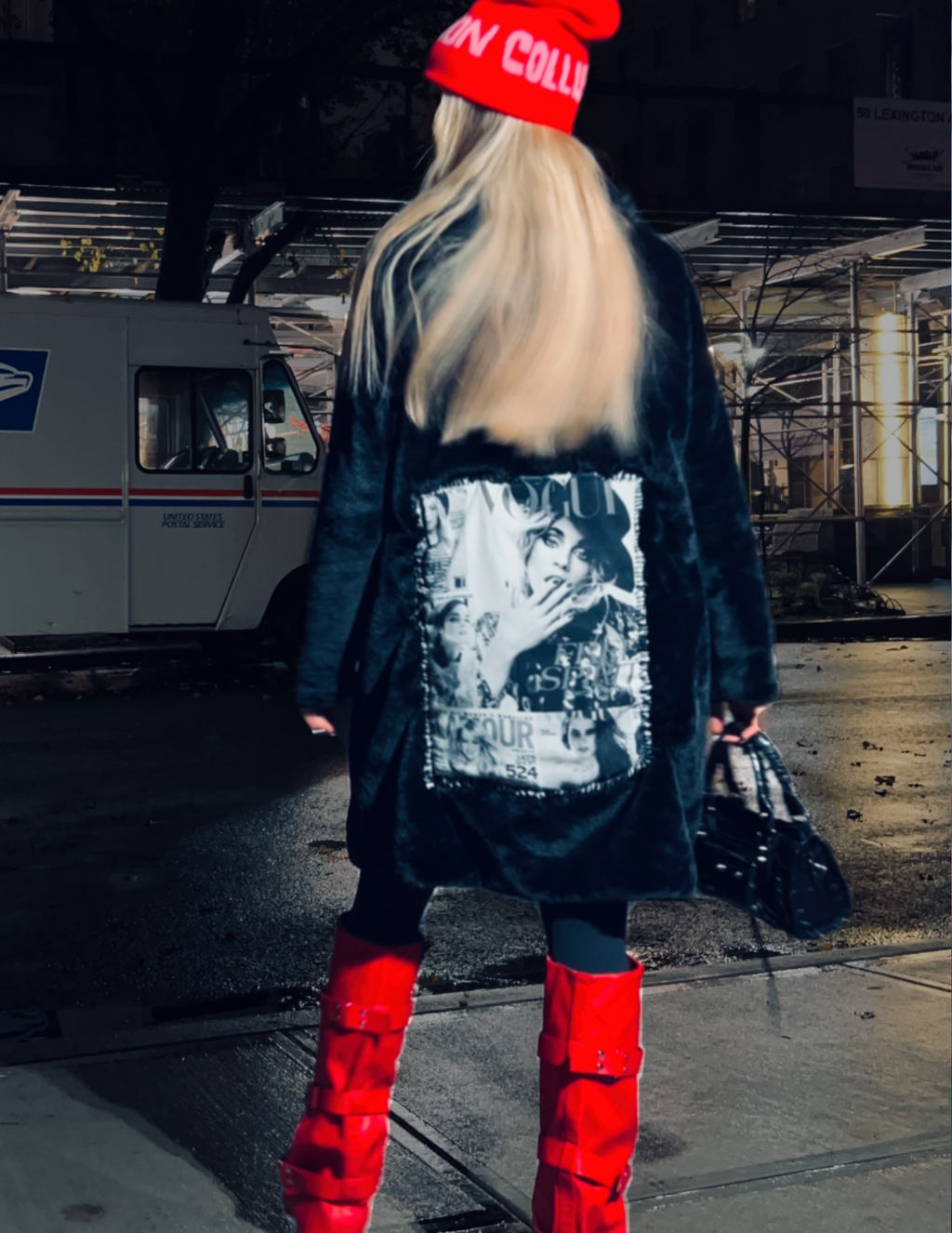 Vogue Magazine Fuzzy Coat