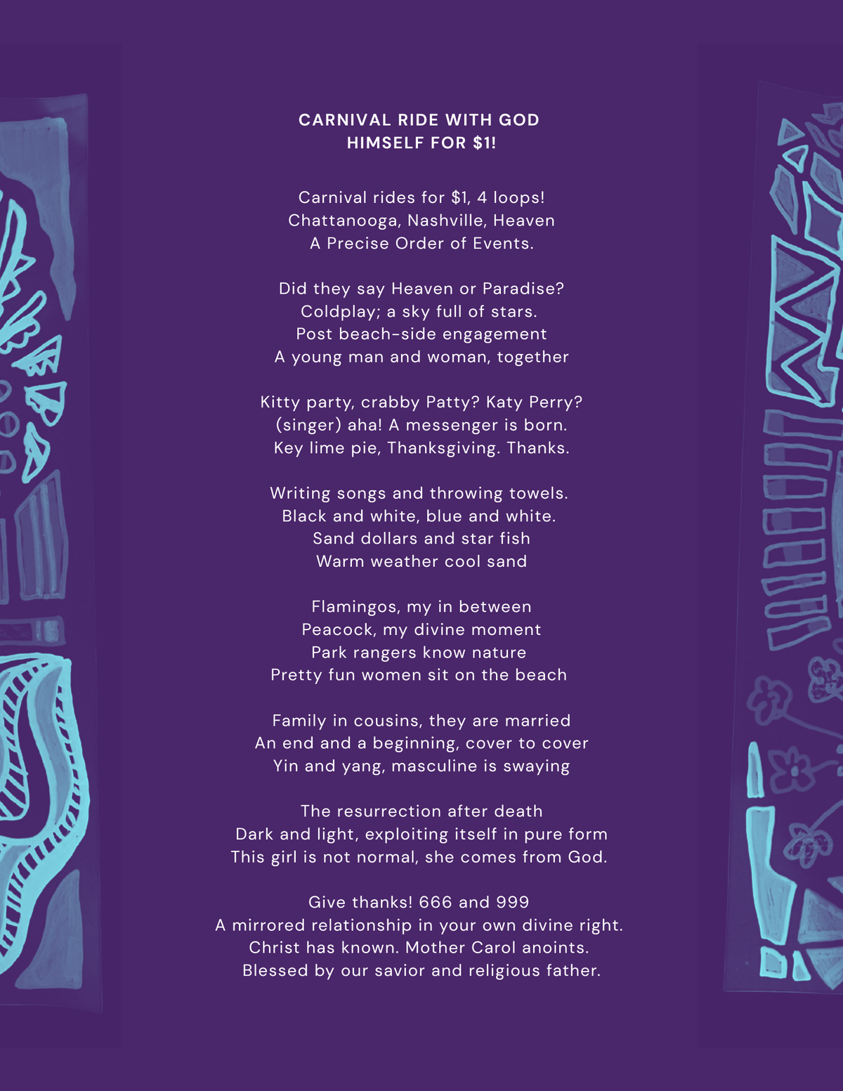 Carnival Ride With God Poem
