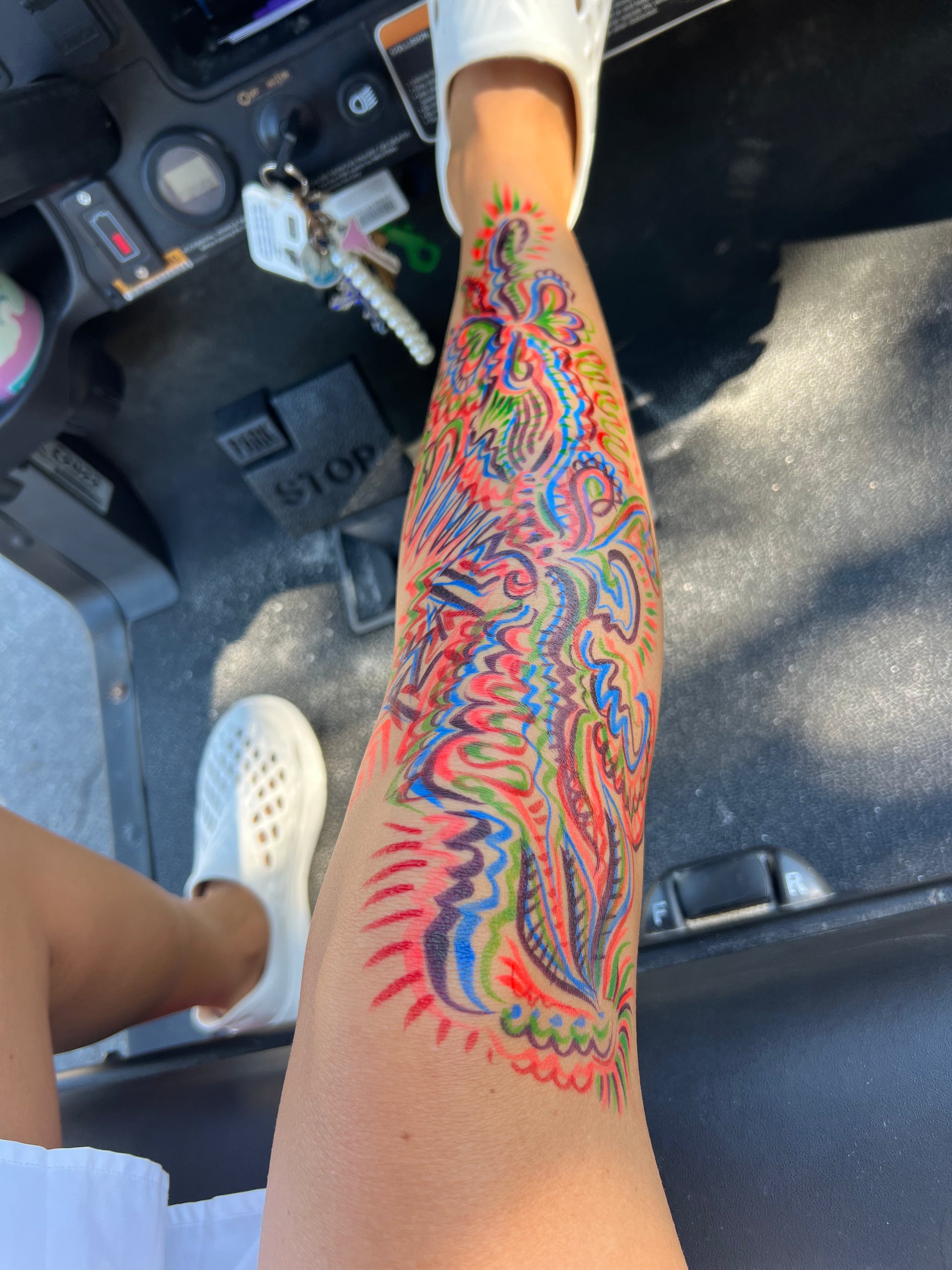 Colorful Leg Aura