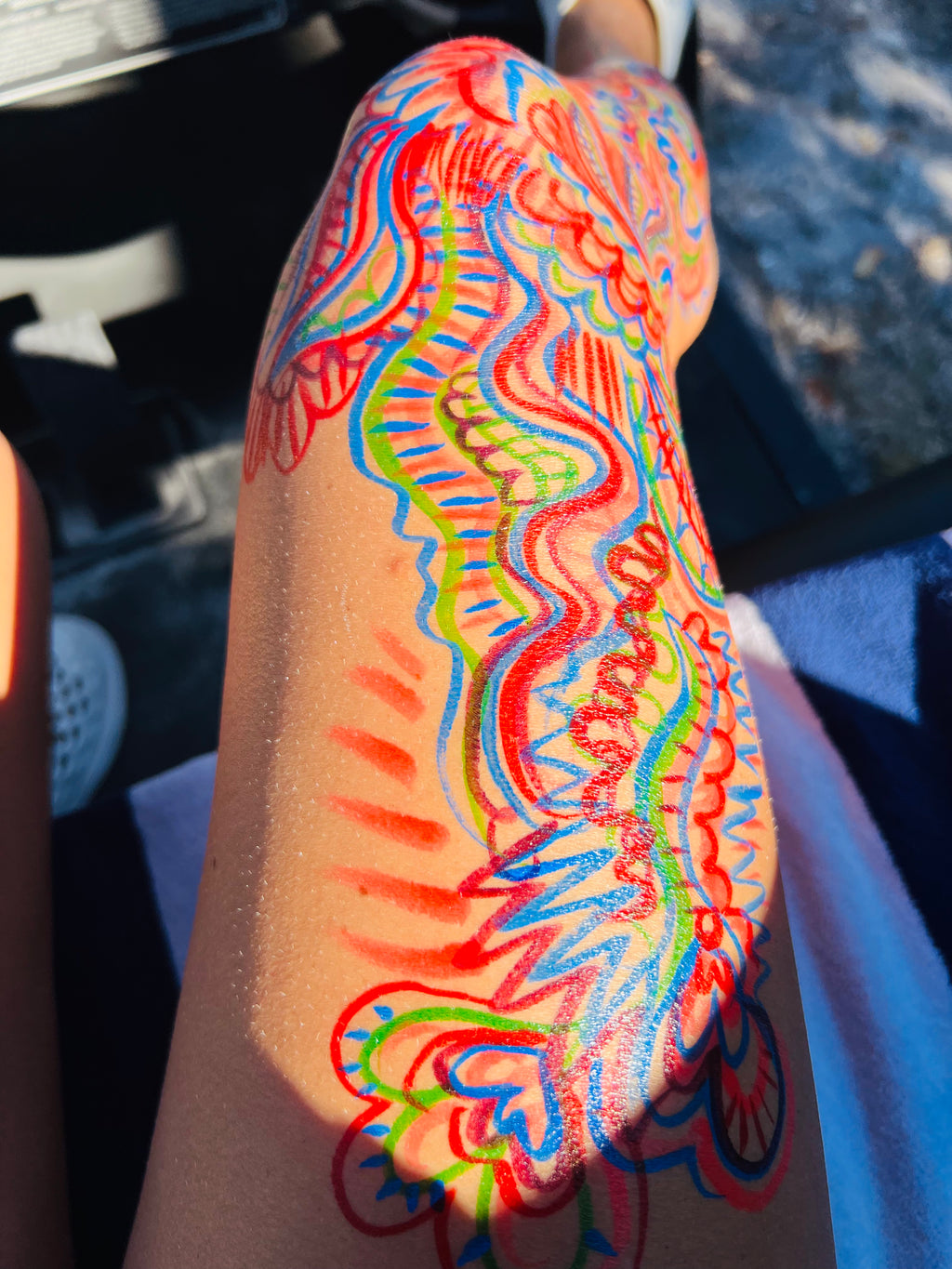 Colorful Leg Aura