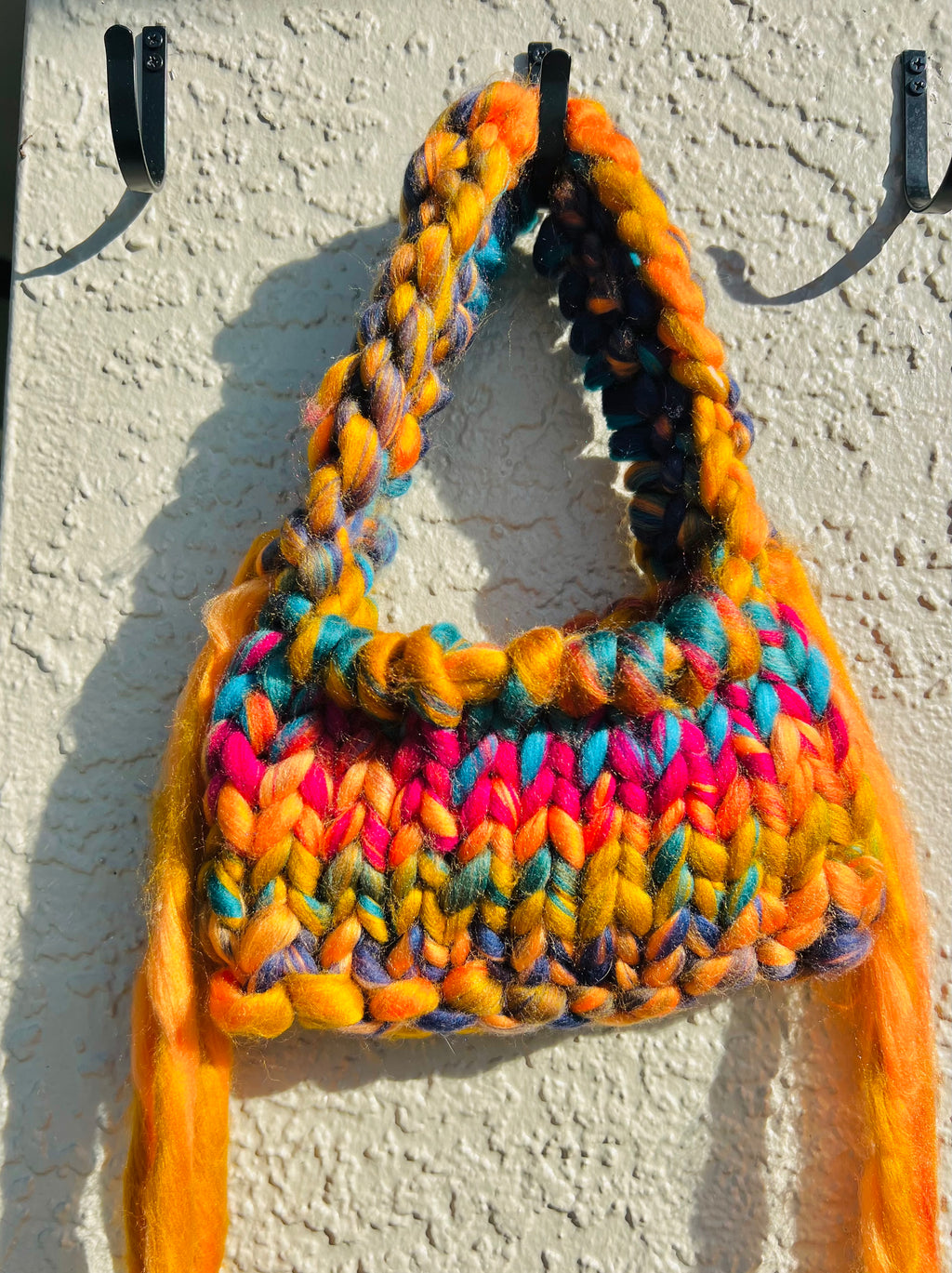Finger Knit Purse
