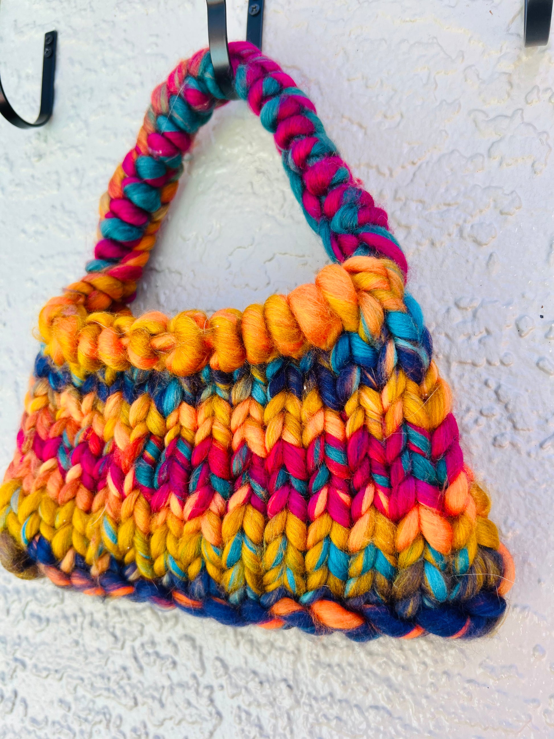 Finger Knit Purse