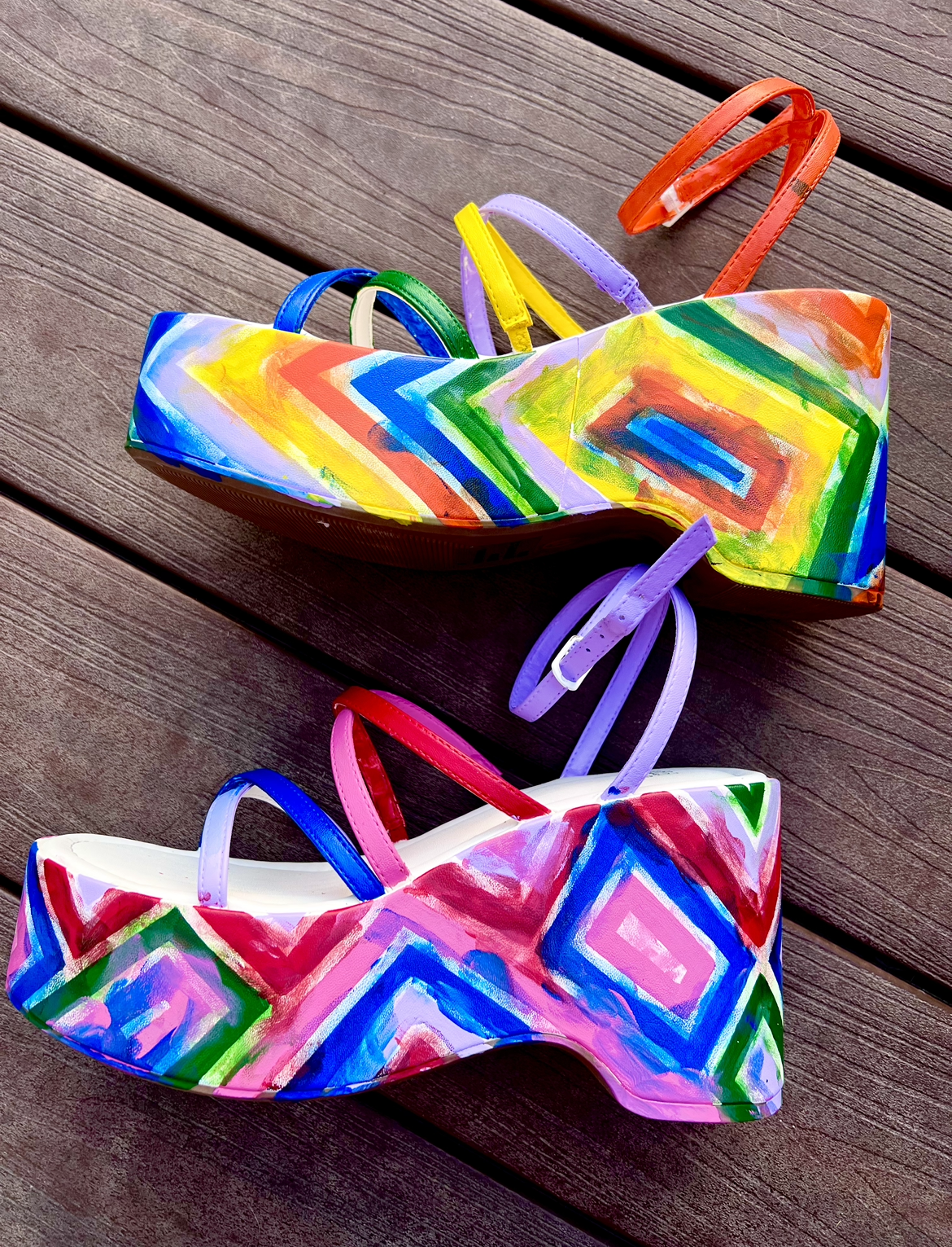 Target Colorfully Painted Aura Sandals