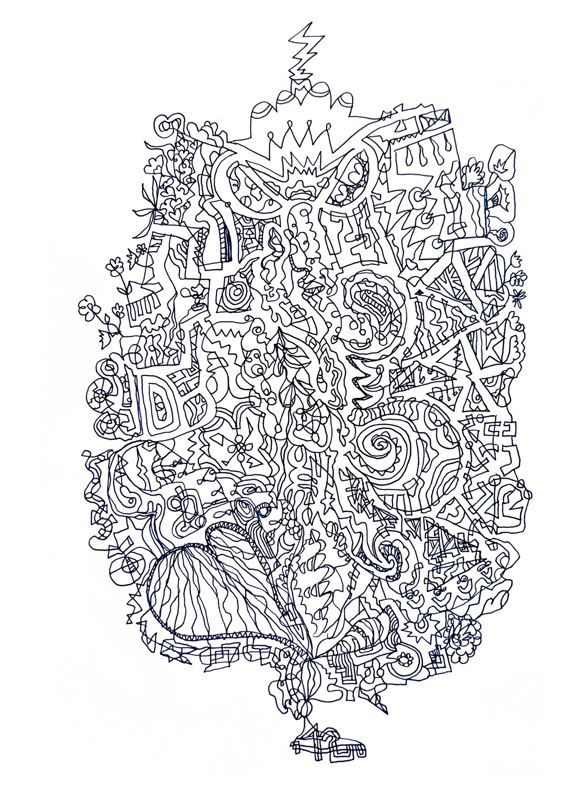 Brain Aura Drawing